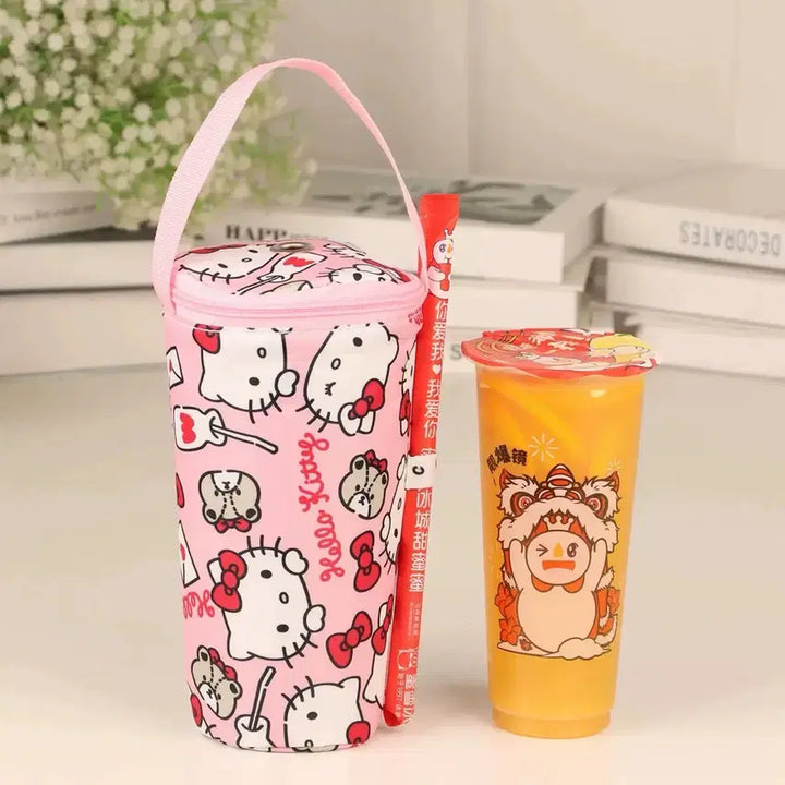 [BUNJANG] Sanrio Hello Kitty Tumbler Bag Red/Pink / 산리오 키티 텀블러백 레드/핑크