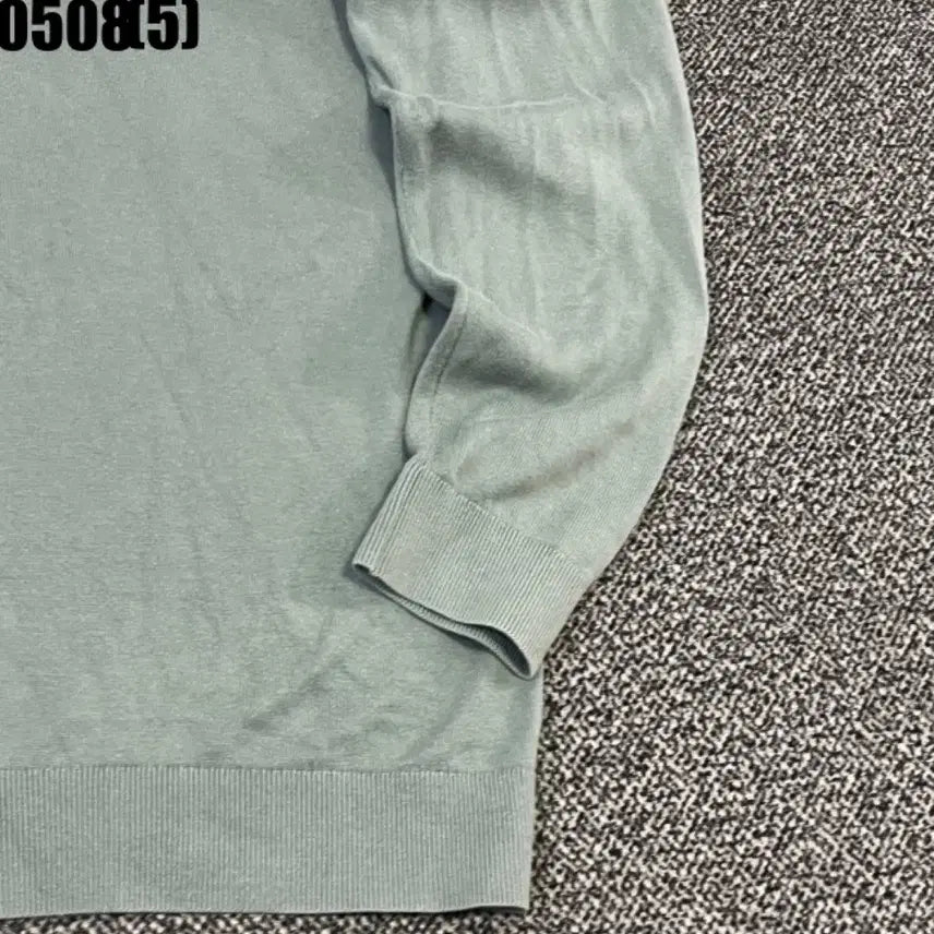 [BUNJANG] Mind Bridge Long Sleeve Collar Knit T-Shirt Mint / 마인드브릿지 긴팔 카라 니트 티셔츠 민트색