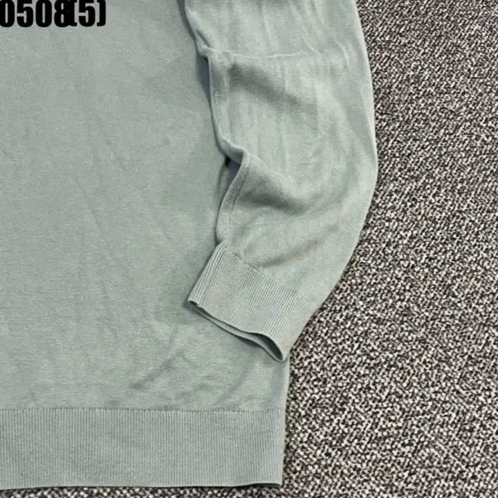 [BUNJANG] Mind Bridge Long Sleeve Collar Knit T-Shirt Mint / 마인드브릿지 긴팔 카라 니트 티셔츠 민트색