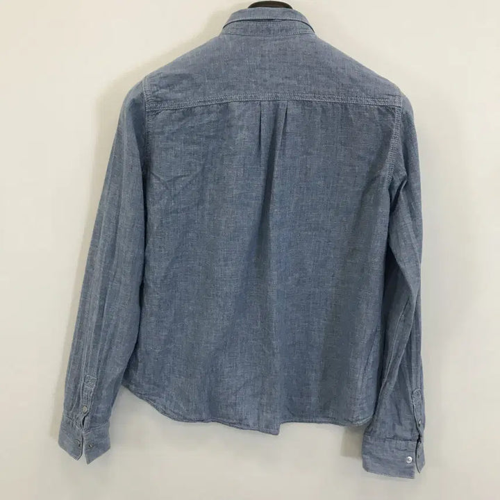 [BUNJANG] GAP Chambray Blue Shirt Snap Button Women&