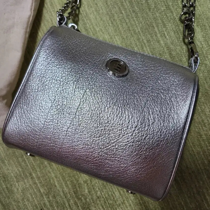[BUNJANG] MinuteMute Brett Mini Silver Bag with Samollga Inner Bag / 미닛뮤트 브렛 미니 실버 + 사몰가 이너백