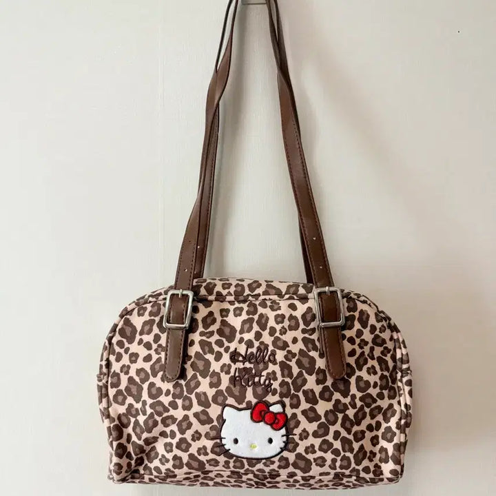 [BUNJANG] Hello Kitty Leopard Pattern Shoulder Bag / [새상품] 헬로키티 레오파드 패턴 숄더백