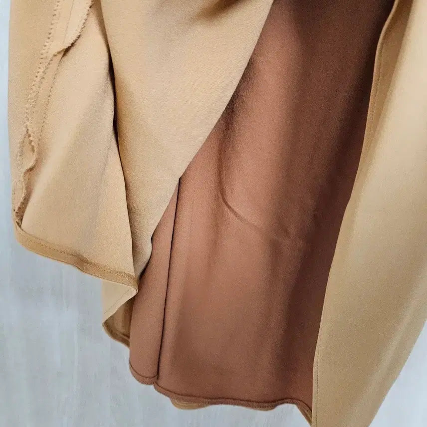 [BUNJANG] Lanvin Collection Beige Shirring Draping Long Dress (Size 55) / (새상품) 랑방 컬렉션 베이지 셔링 드레이핑 롱 원피스 55