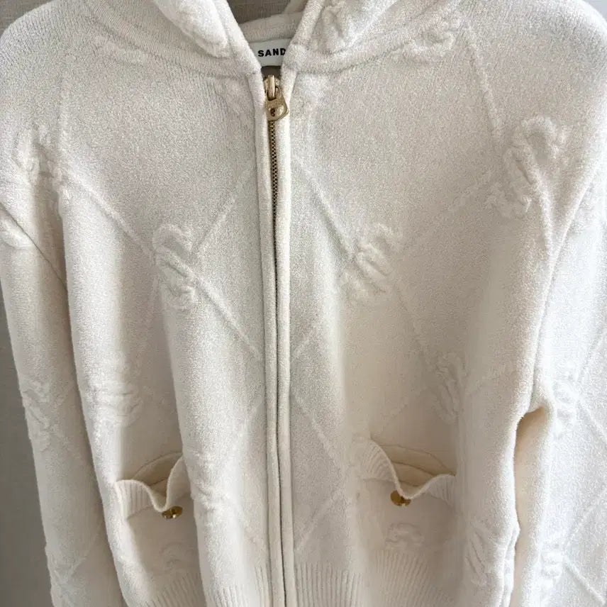 [BUNJANG] Sandro Logo Hoodie Zip-Up / 산드로 로고 후드집업