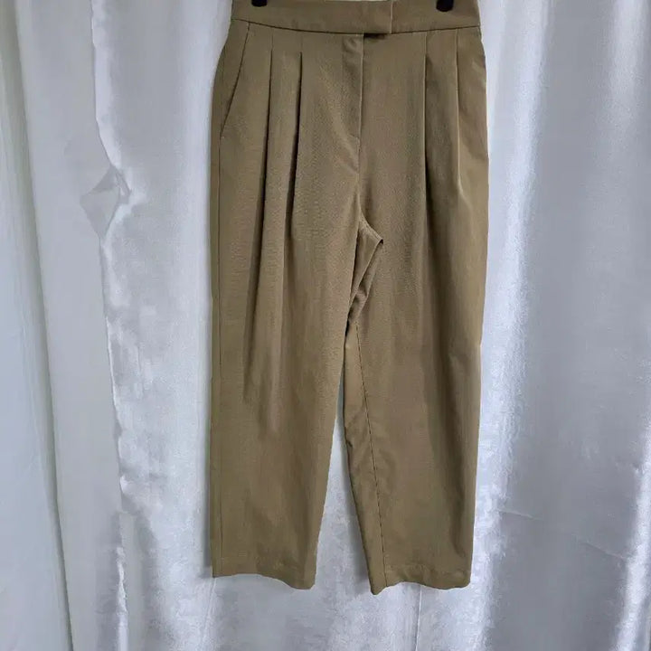 [BUNJANG] Agram Beige Pleated Wide Pants / 에그램 베이지 플리츠 와이드 팬츠 (2009)