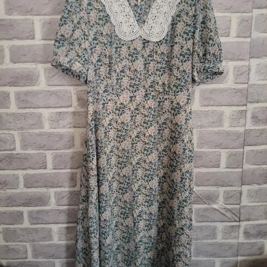 [BUNJANG] Page Flynn Lace Collar Flower Long Dress / 페이지플린 레이스카라 플라워 롱원피스/알뜰한여우