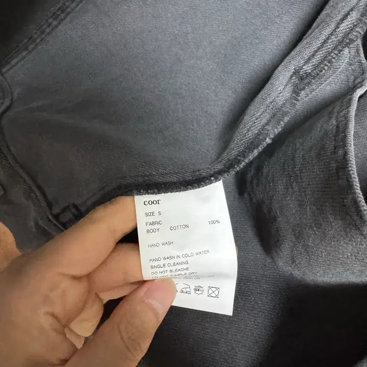 [BUNJANG] COOR Two Pocket Denim Jacket Grey S / 쿠어 투포켓 데님 자켓 그레이 S 사이즈 판매