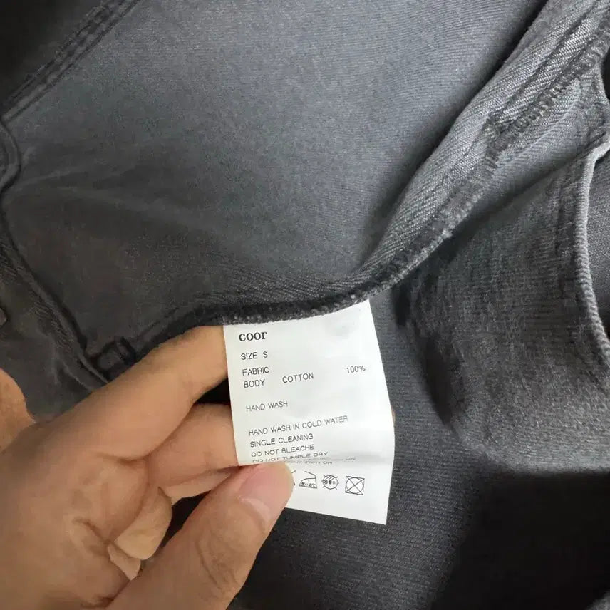 [BUNJANG] COOR Two Pocket Denim Jacket Grey S / 쿠어 투포켓 데님 자켓 그레이 S 사이즈 판매