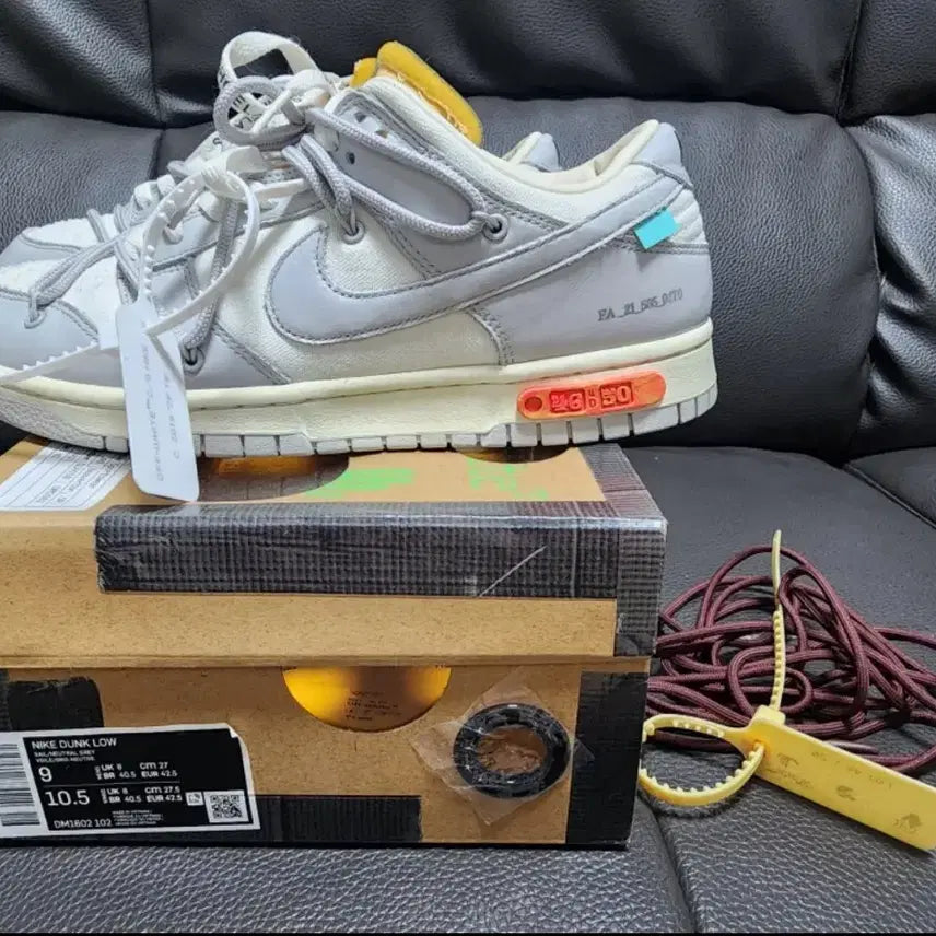 [BUNJANG] Nike Off-White Dunk Low Lot 46 US 9 / 나이키 오프화이트 덩크 로트46 사이즈270 급매
