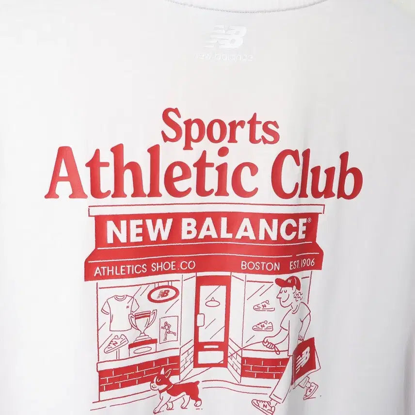 [BUNJANG] New Balance White T-Shirt (Size S/90) / 90/뉴발란스 티셔츠