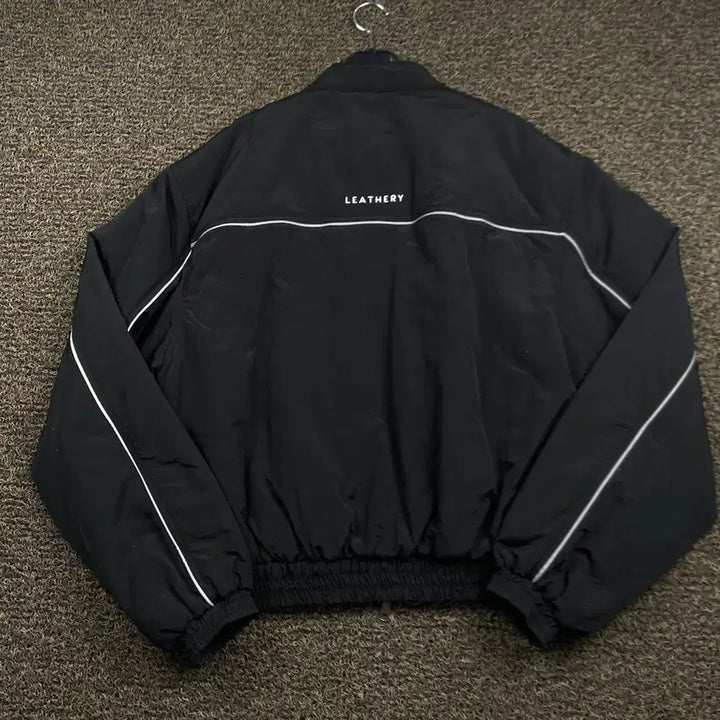 [BUNJANG] Leatherly Split Nylon Jacket / 레더리 스플릿 나일론 자켓