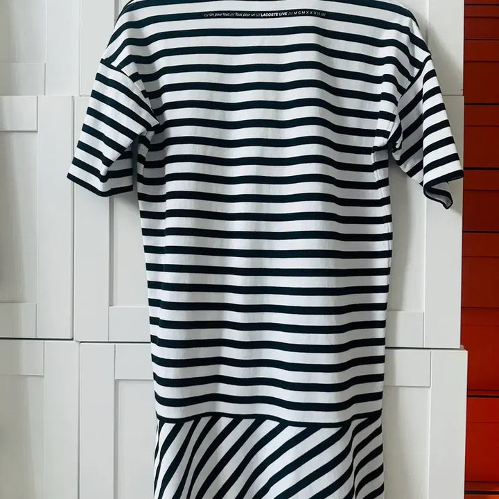 [SOLD OUT] 라코스테 스트라이프 반팔 원피스