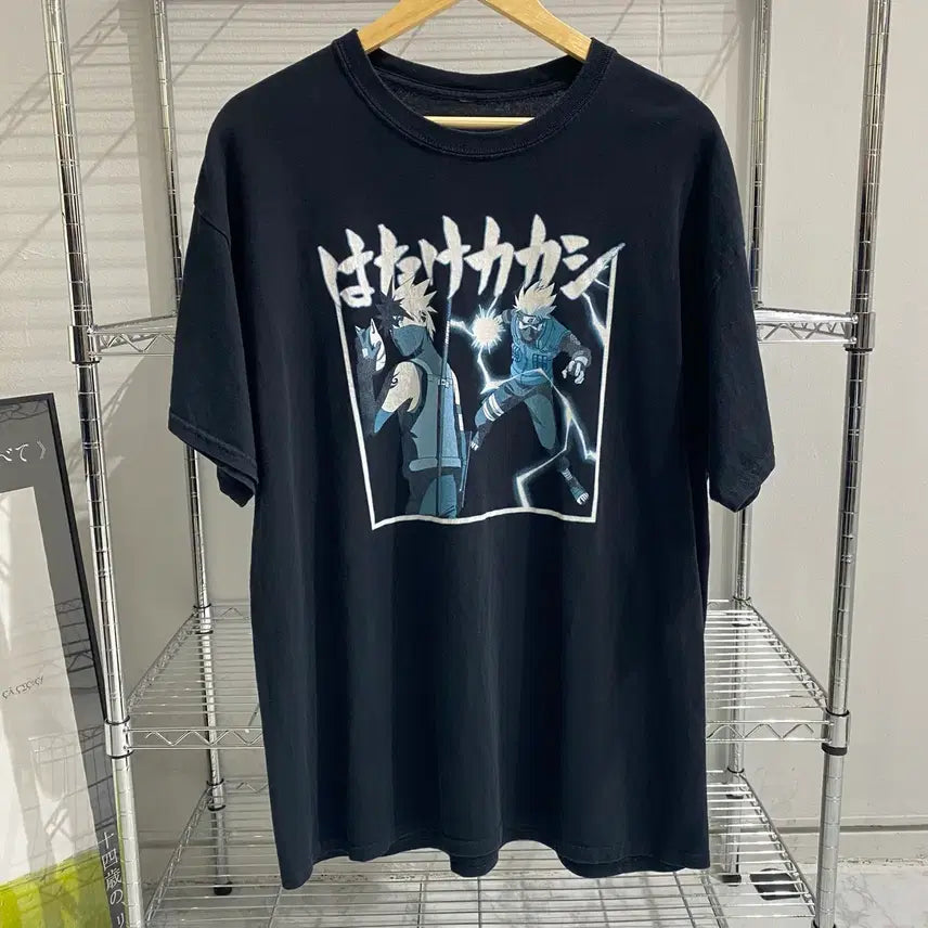 [BUNJANG] Naruto Kakashi Official Anime T-Shirt / 나루토 카카시 오피셜 애니메이션 티셔츠 애니티