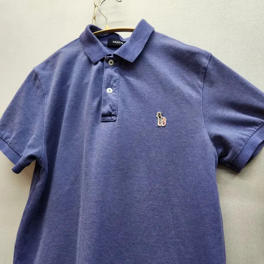 [BUNJANG] Hazzys Logo Short Sleeve Polo Shirt (M) Unisex / 헤지스 로고 반팔카라 100(M) 남여공용