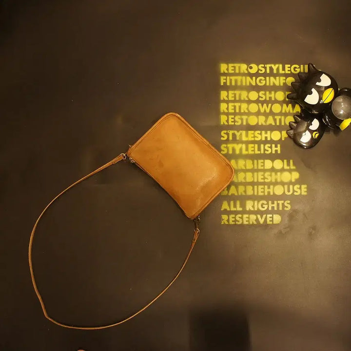 [BUNJANG] Vintage Genuine Leather Mini Crossbody Bag / 497 크로스가방 크로스백 미니가방 미니백 가죽백 가죽가방 빈티지가방