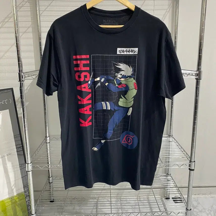 [BUNJANG] Naruto Kakashi Official Animation T-Shirt / 나루토 카카시 오피셜 애니메이션 티셔츠 애니티
