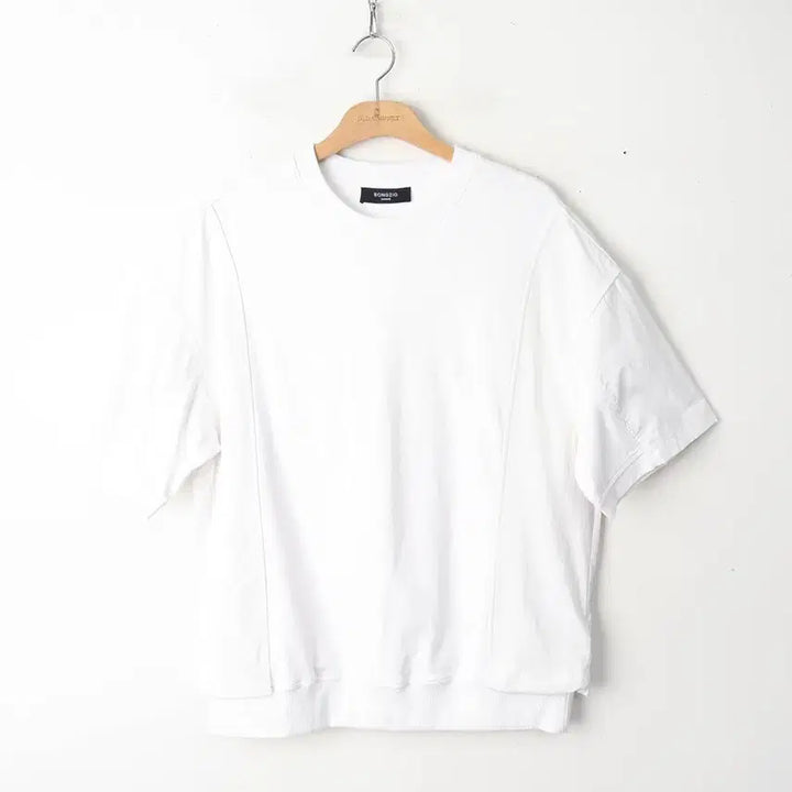 [BUNJANG] SONGZIO Homme Track Patch String Setup T-shirt White / 100/송지오옴므 트랙 패치 스트링 셋업 티셔츠