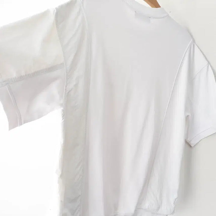 [BUNJANG] SONGZIO Homme Track Patch String Setup T-shirt White / 100/송지오옴므 트랙 패치 스트링 셋업 티셔츠
