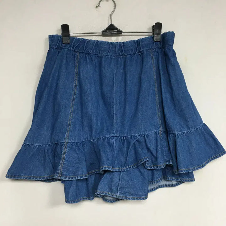 [BUNJANG] Ozhosecon Denim Flare Skirt Size 64 / 오즈세컨 밴딩 데님 플레어 스커트 64