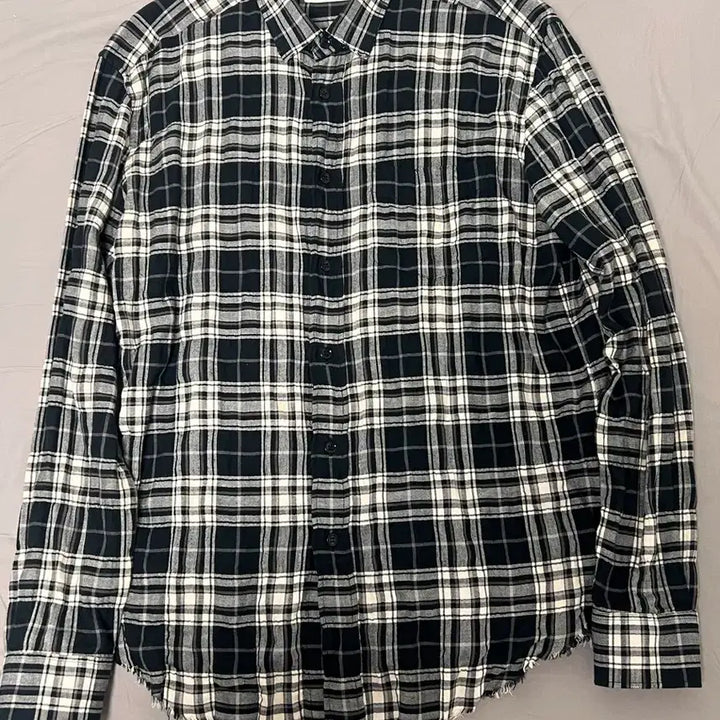 [BUNJANG] Saint Laurent Flannel Checkered Shirt / 생로랑 플란넬 셔츠