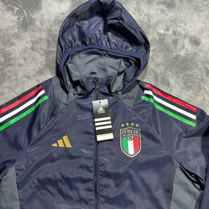 [BUNJANG] Adidas Italy Windbreaker Jacket / 아디다스 이탈리아 바람막이