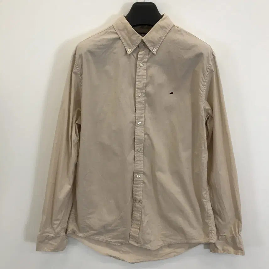 [BUNJANG] Tommy Hilfiger Beige Cotton Shirt L / 타미힐피거 베이지 코튼셔츠 [L사이즈]
