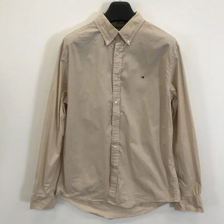 [BUNJANG] Tommy Hilfiger Beige Cotton Shirt L / 타미힐피거 베이지 코튼셔츠 [L사이즈]
