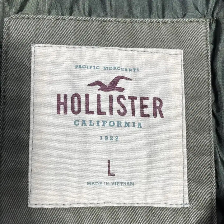 [BUNJANG] Hollister Khaki Bomber Jacket / 홀리스터 카키색 봄버 자켓