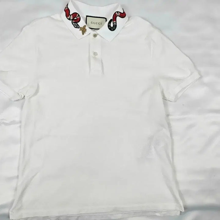 [BUNJANG] Gucci Polo Snake Short Sleeve T-Shirt - Size M / 구찌폴로스네이크반팔