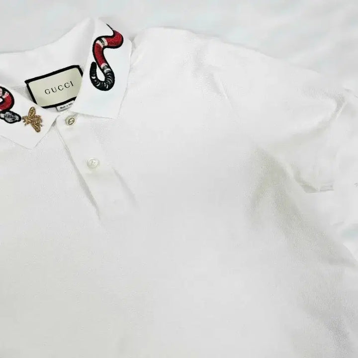 [BUNJANG] Gucci Polo Snake Short Sleeve T-Shirt - Size M / 구찌폴로스네이크반팔