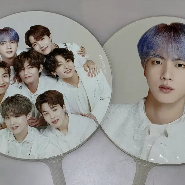 [BUNJANG] BTS Group &amp; Jin Uchiwa Fan Set / 방탄소년단 BTS 단체 / 진 부채 우치와 세트