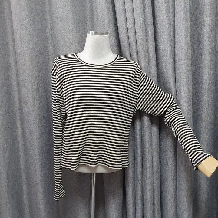 [BUNJANG] Striped Long Sleeve Shirt / 스트라이프 롱슬리브
