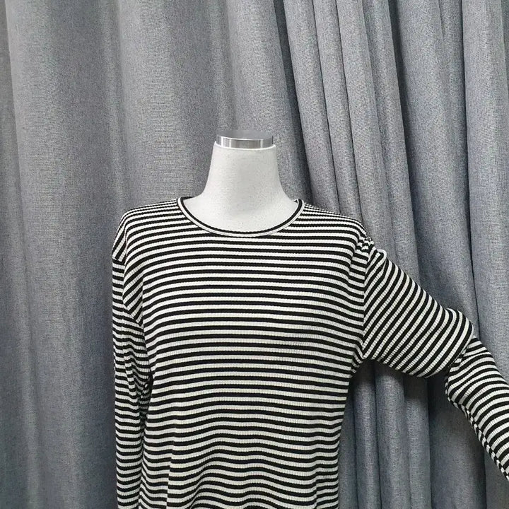 [BUNJANG] Striped Long Sleeve Shirt / 스트라이프 롱슬리브