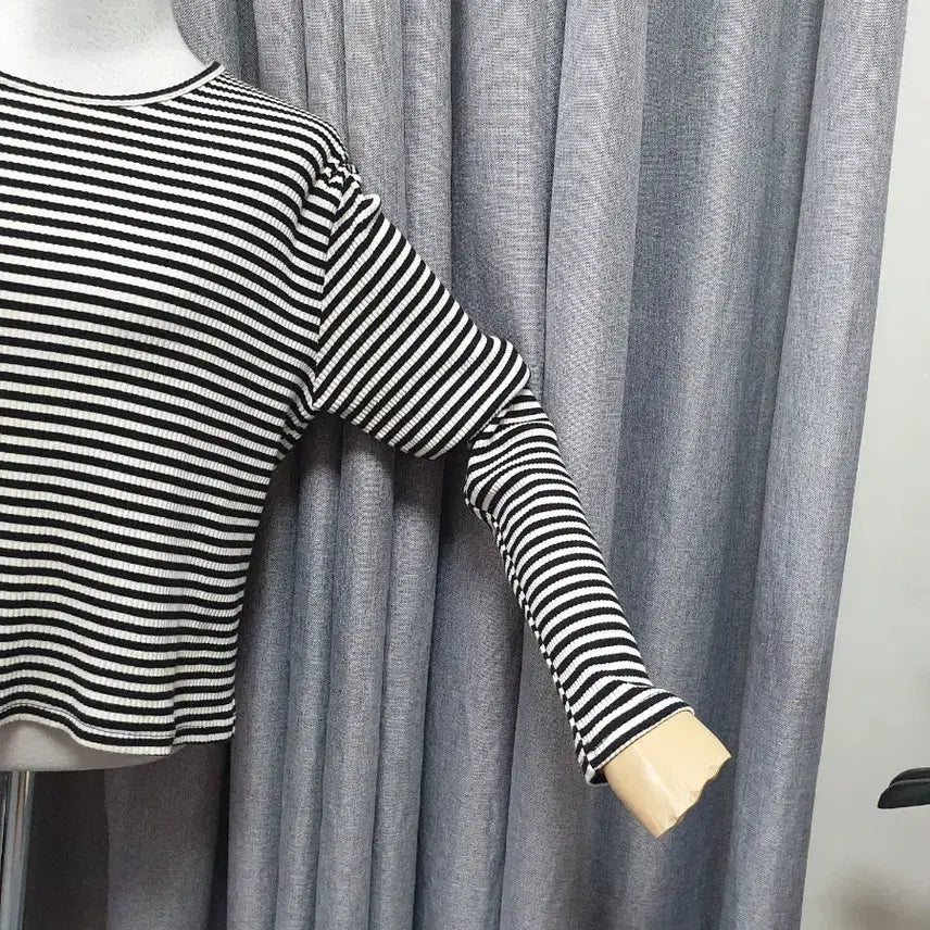 [BUNJANG] Striped Long Sleeve Shirt / 스트라이프 롱슬리브