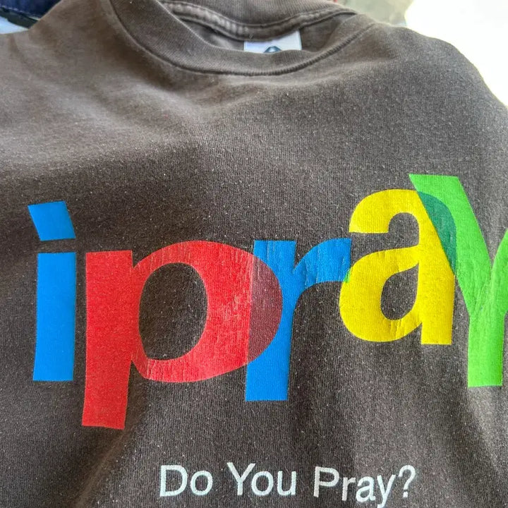 [SOLD OUT] 00s I pray 이베이 패러디티셔츠