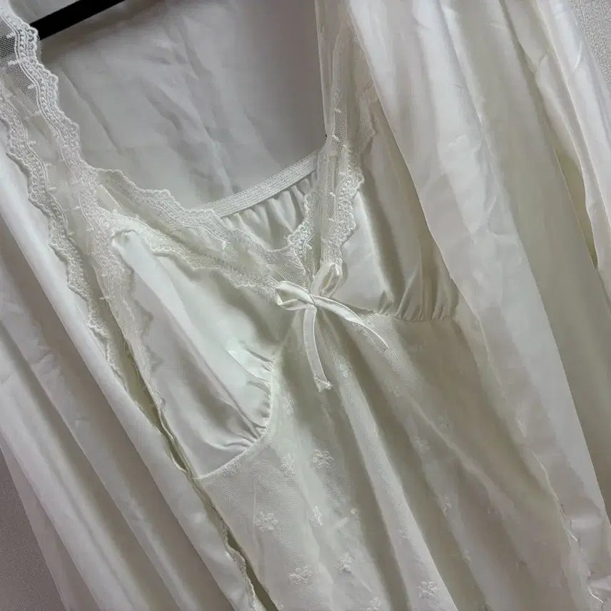 [BUNJANG] New Robe Cardigan Slip Dress Set / (새상품) 로브 가디건 슬립 나시원피스 세트