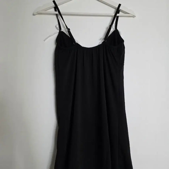 [BUNJANG] Black Lace Ribbon Slip Dress / 블랙 레이스 리본 슬립 원피스