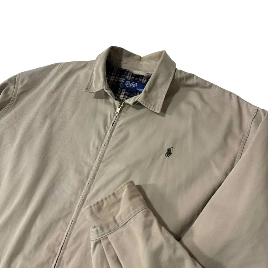 [SOLD OUT] 폴로 랄프로렌 블랙와치 베이지 스윙톱 자켓