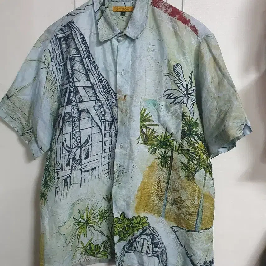 [BUNJANG] Linen Air Conditioner Shirt / 에어컨 셔츠 105XL