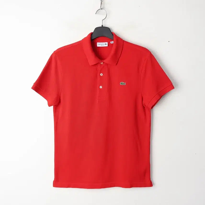 [BUNJANG] Lacoste Slim Fit Red Polo Shirt (Recommended Size 95) / 95/라코스테 슬림핏 카라티