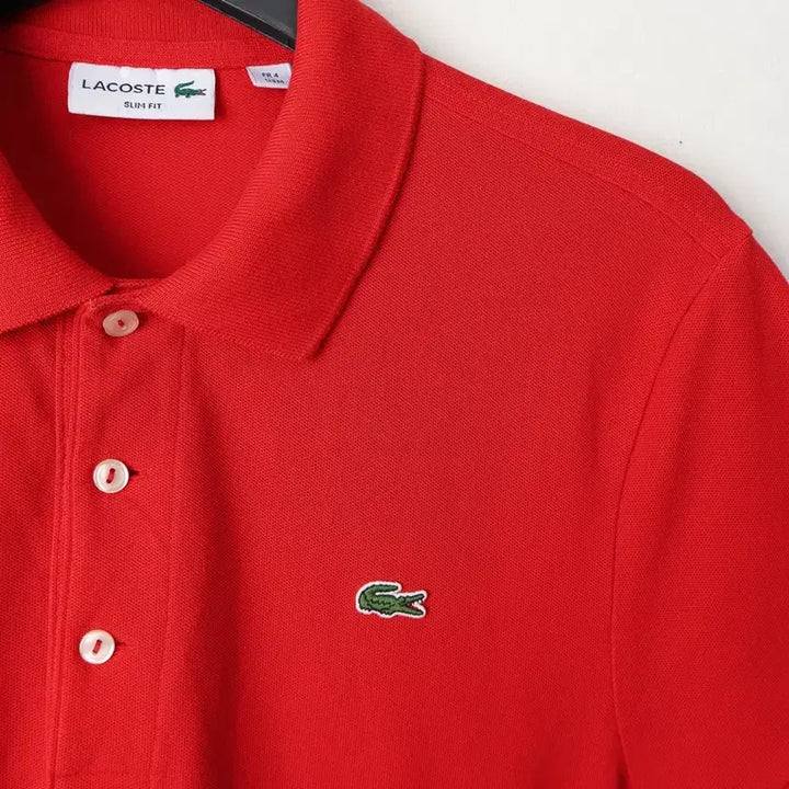 [BUNJANG] Lacoste Slim Fit Red Polo Shirt (Recommended Size 95) / 95/라코스테 슬림핏 카라티
