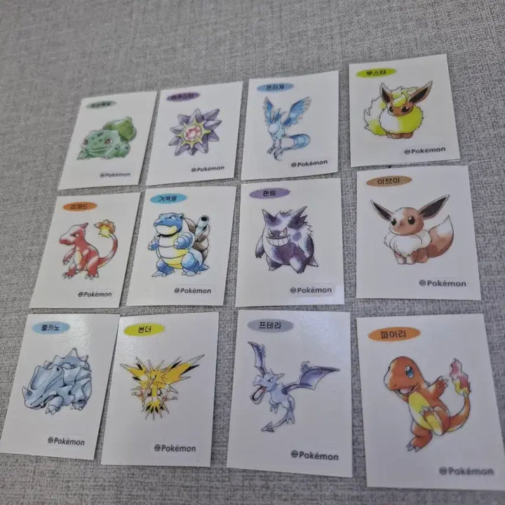 [BUNJANG] Pokemon 30th Anniversary Retro Classic Art Ttibu Seal Set / 포켓몬 30주년 레트로 고전아트 띠부씰 판매합니다