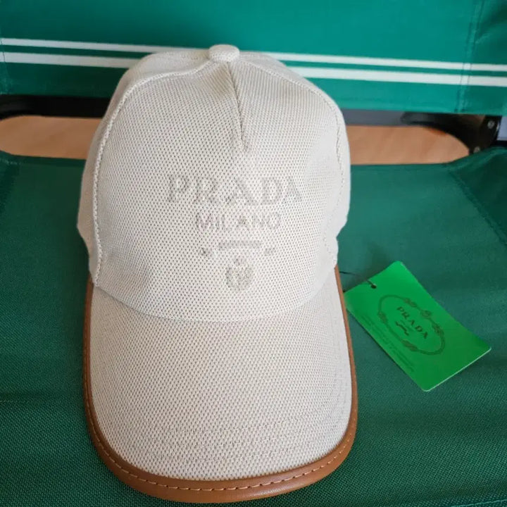 [BUNJANG] Prada Beige Baseball Cap / 프라다 베이지 볼캡 모자