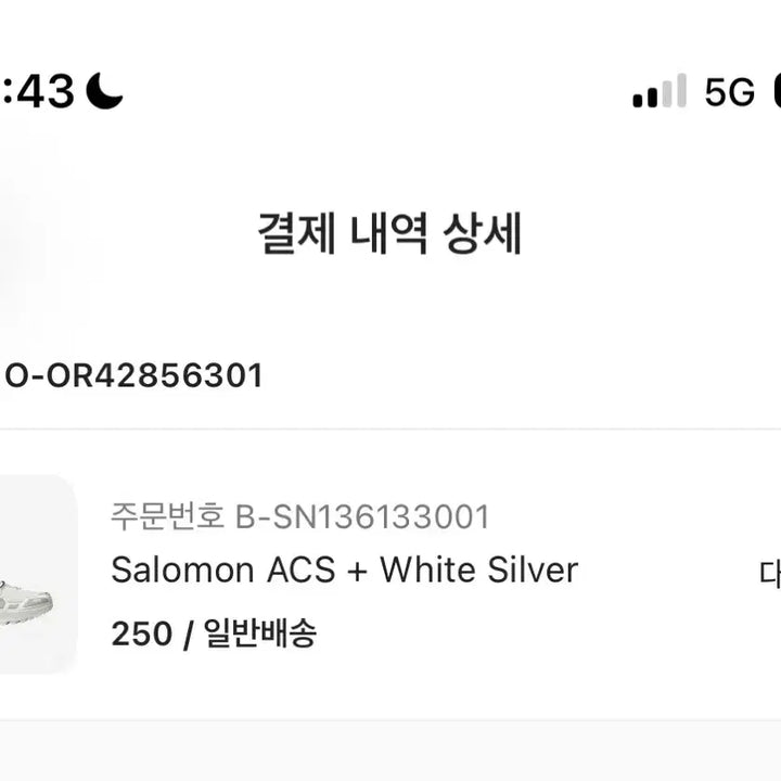 [BUNJANG] Salomon ACS+ White Silver Sneakers / 살로몬 ACS 화이트 실버 250