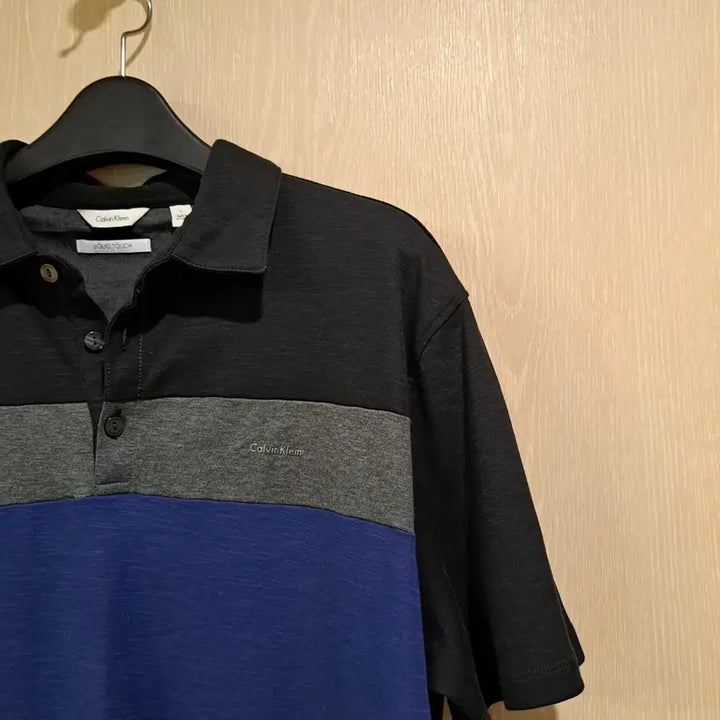 [BUNJANG] Calvin Klein Colorblock Short Sleeve Polo Shirt Size L / 캘빈클라인 배색 반팔 폴로티셔츠사이즈L