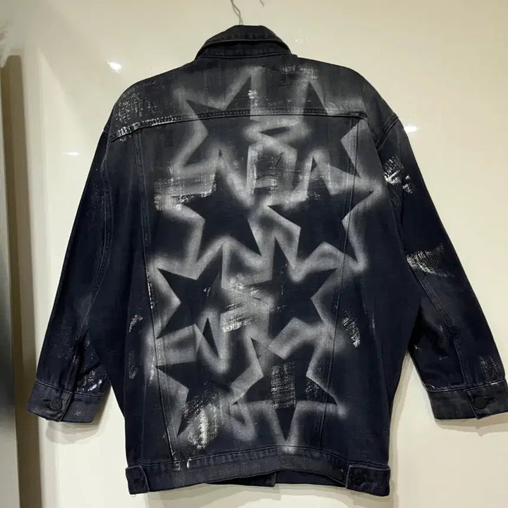 [BUNJANG] Acne Studios Star Print Black Denim Jacket / (F)아크네스튜디오 스타 블랙 데님자켓
