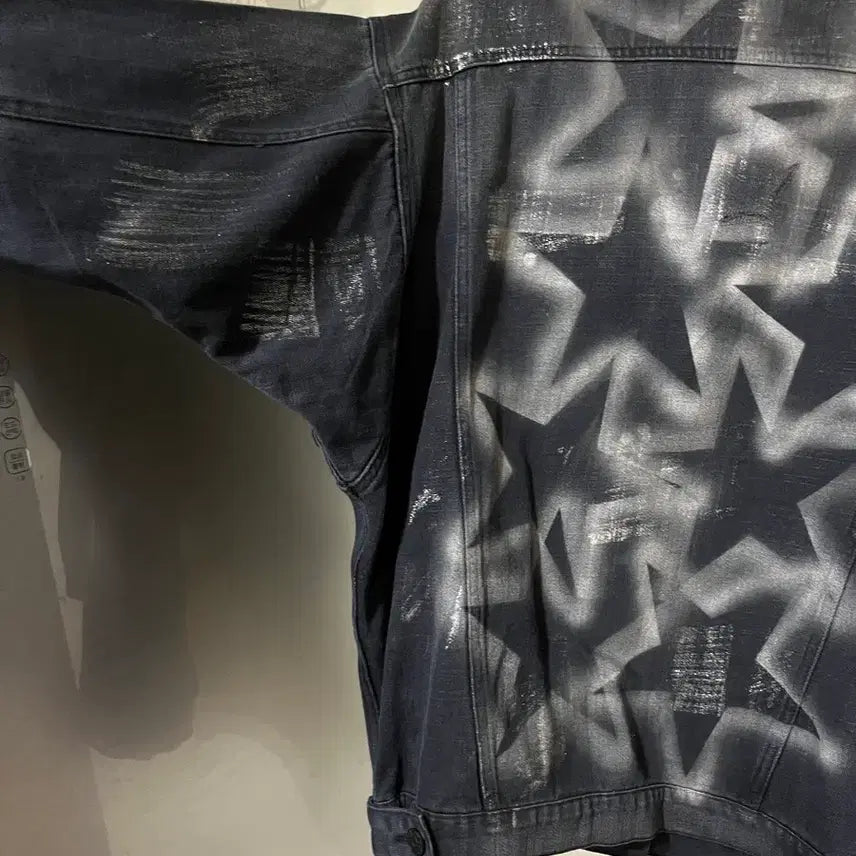 [BUNJANG] Acne Studios Star Print Black Denim Jacket / (F)아크네스튜디오 스타 블랙 데님자켓