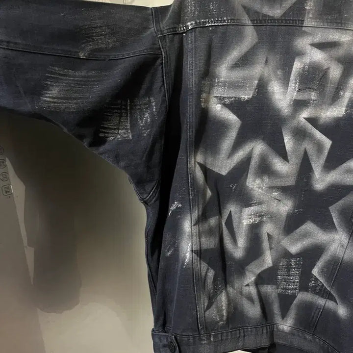 [BUNJANG] Acne Studios Star Print Black Denim Jacket / (F)아크네스튜디오 스타 블랙 데님자켓