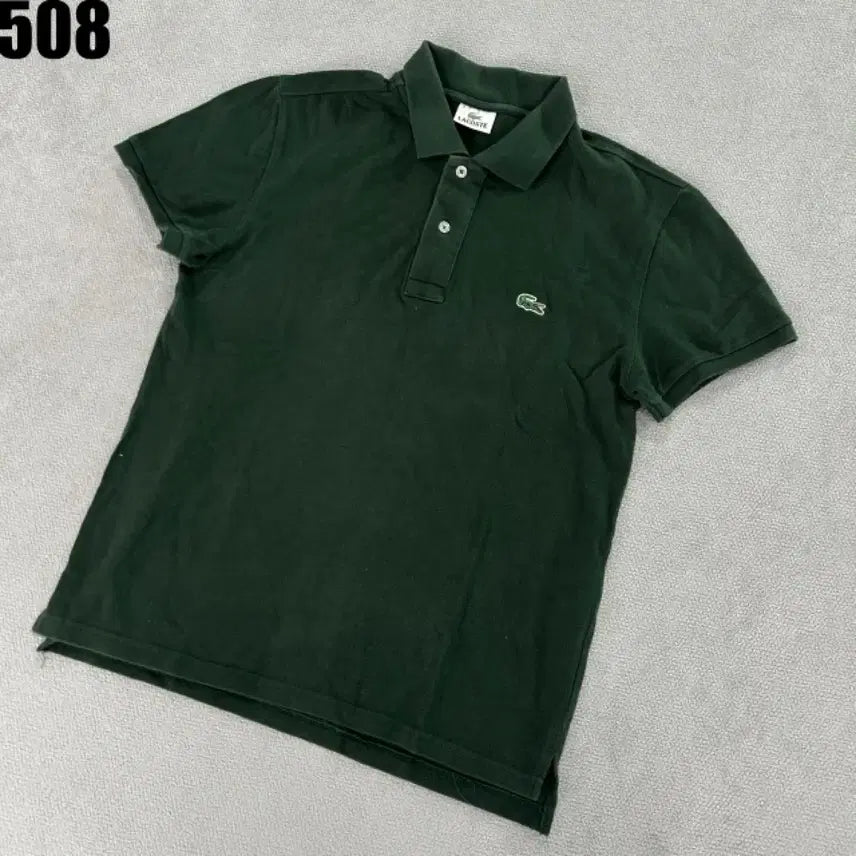 [BUNJANG] Lacoste Green Short Sleeve Polo Shirt Size 4 / 라코스테 녹색 반팔 폴로티셔츠 4