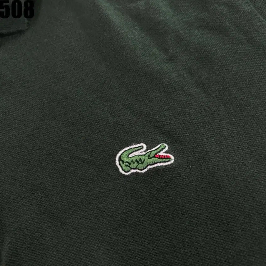 [BUNJANG] Lacoste Green Short Sleeve Polo Shirt Size 4 / 라코스테 녹색 반팔 폴로티셔츠 4
